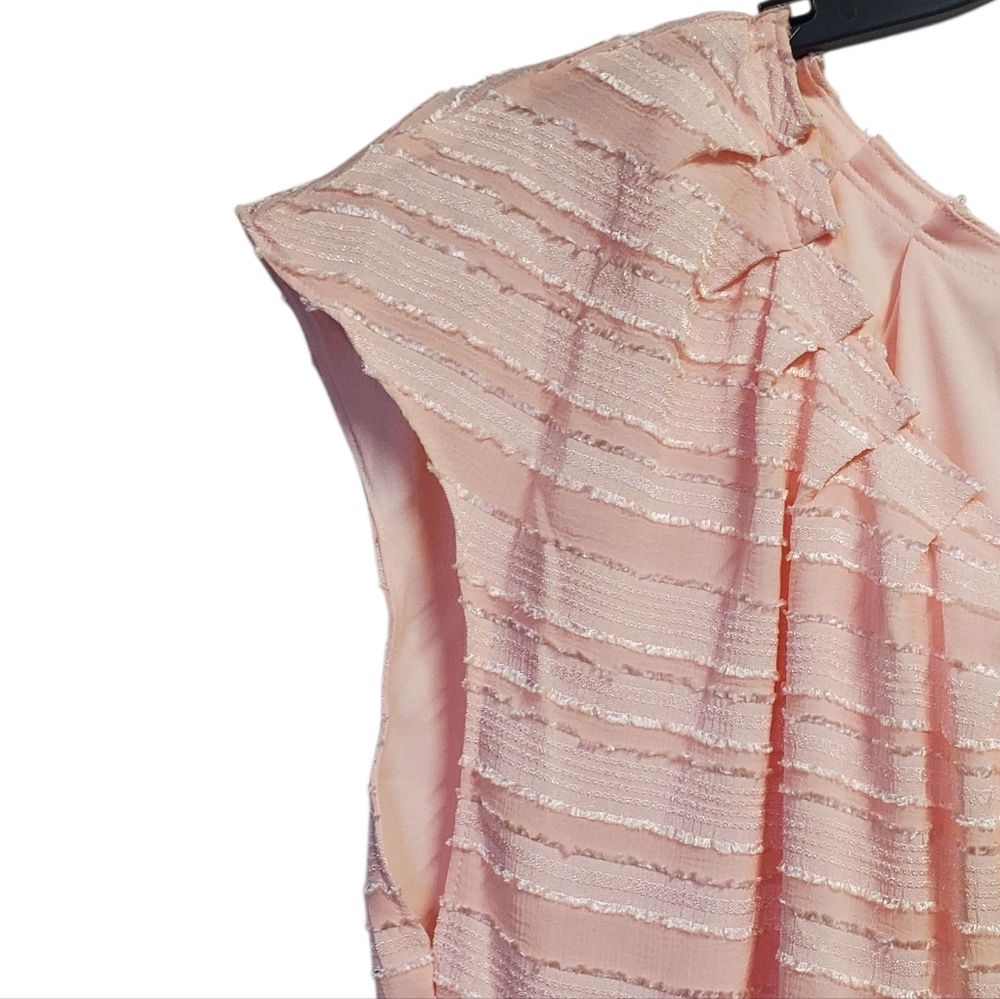 LC Lauren ConradWomen's Pink Textured Blouse SizeL - Picture 6 of 8